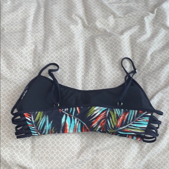 xhilration grey floral bikini top - Picture 2 of 2